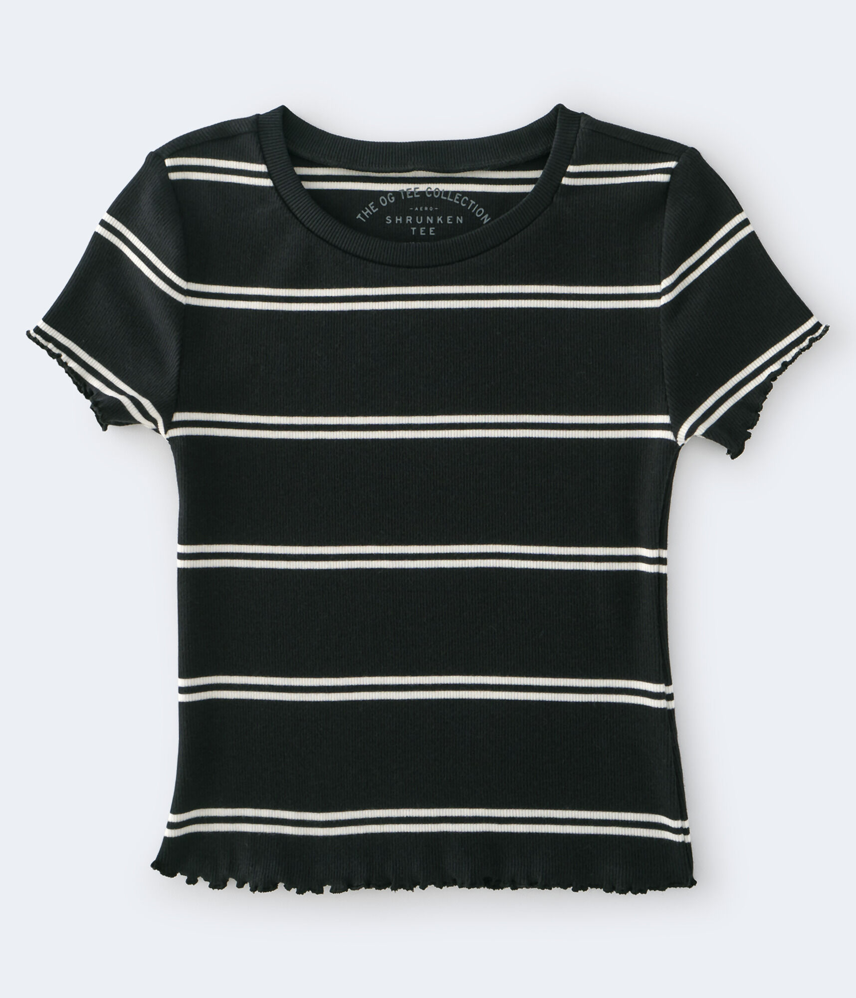 Striped Shrunken Tee