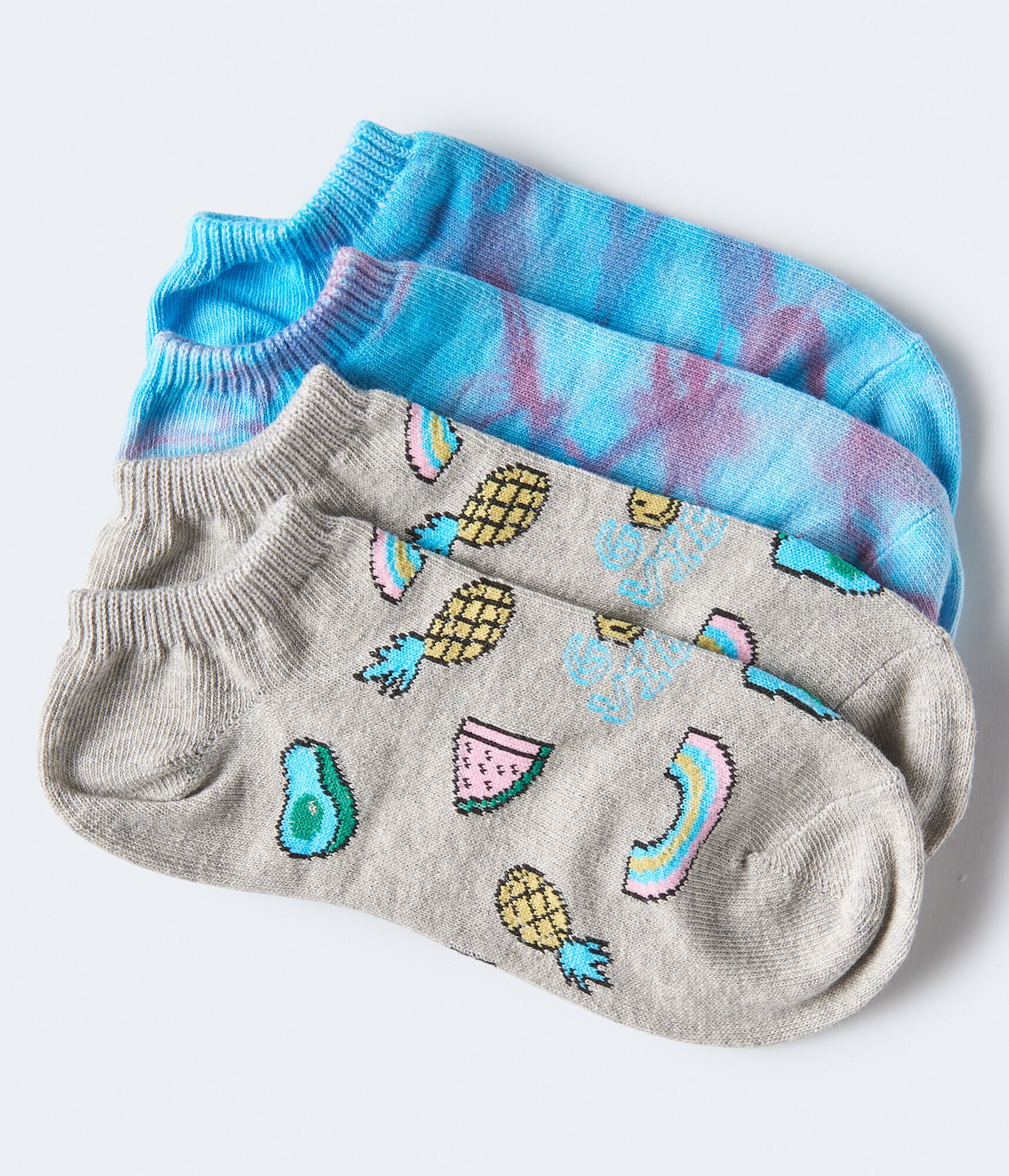 Good Vibes &amp; Tie-Dye Ankle Sock 2-Pack
