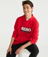 Aero New York Box Logo Pullover Hoodie