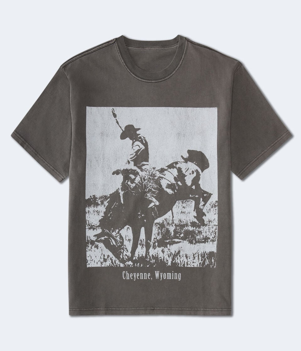 Wyoming Cowboy Graphic Tee