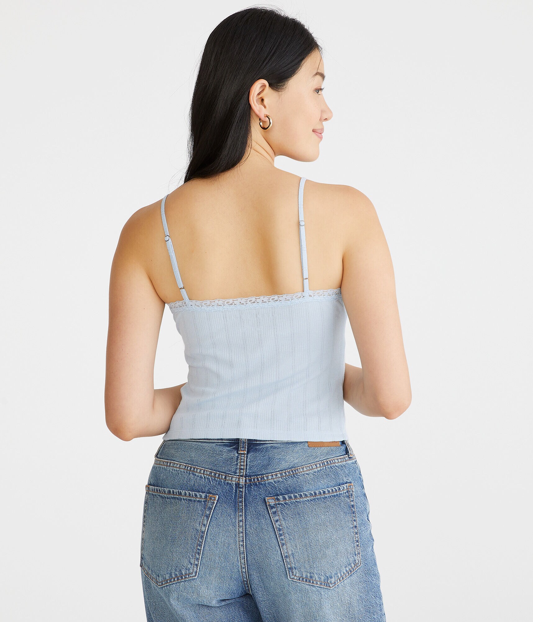 Crossover Lace V-Neck Cami