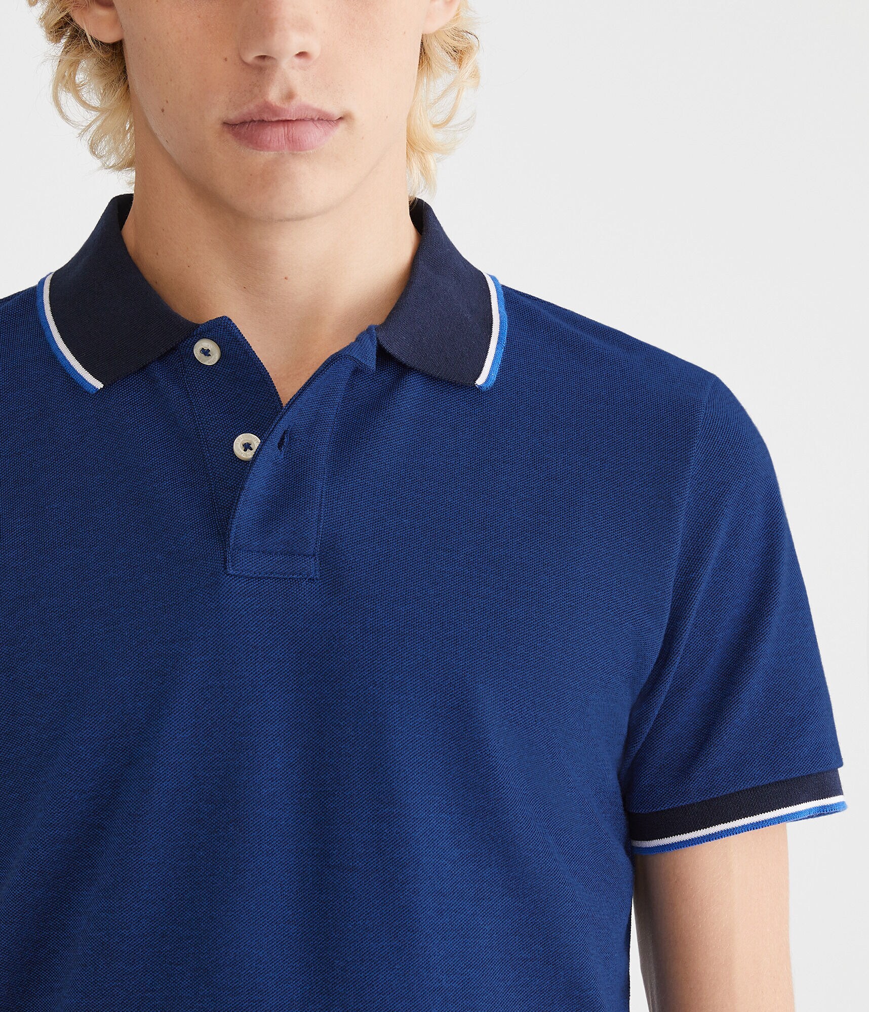 Contrast Tipped Piqu&amp;eacute; Polo