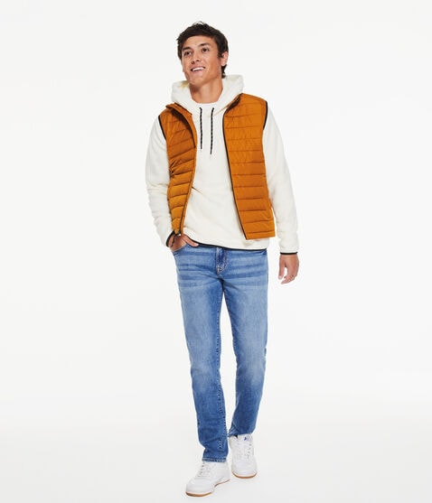 Aero NYC Box Logo Polyfleece Pullover Hoodie