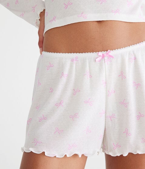 Printed Knit Sleep Shorts Printed Knit Sleep Shorts