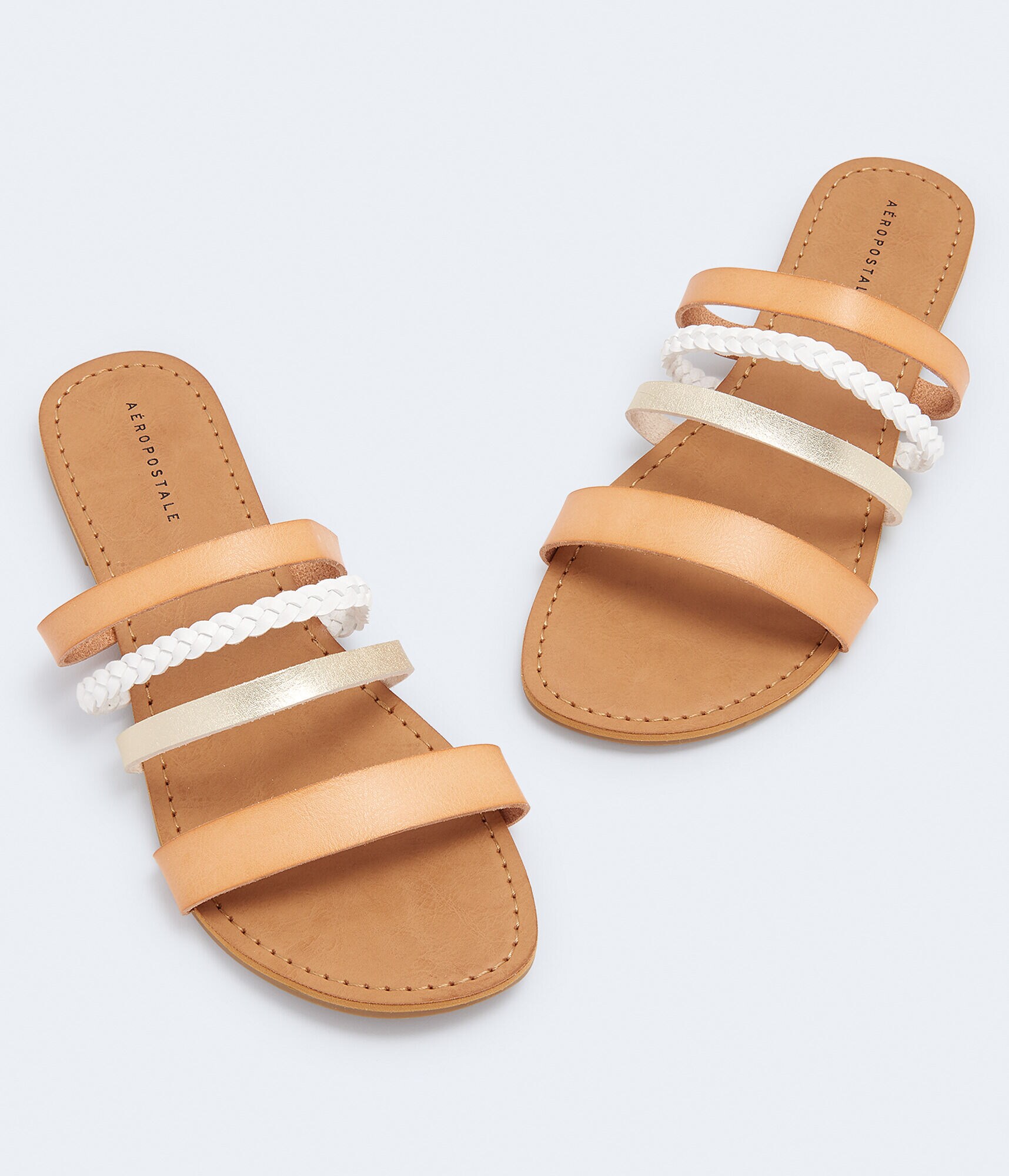 Multi-Strap Slide Sandal***