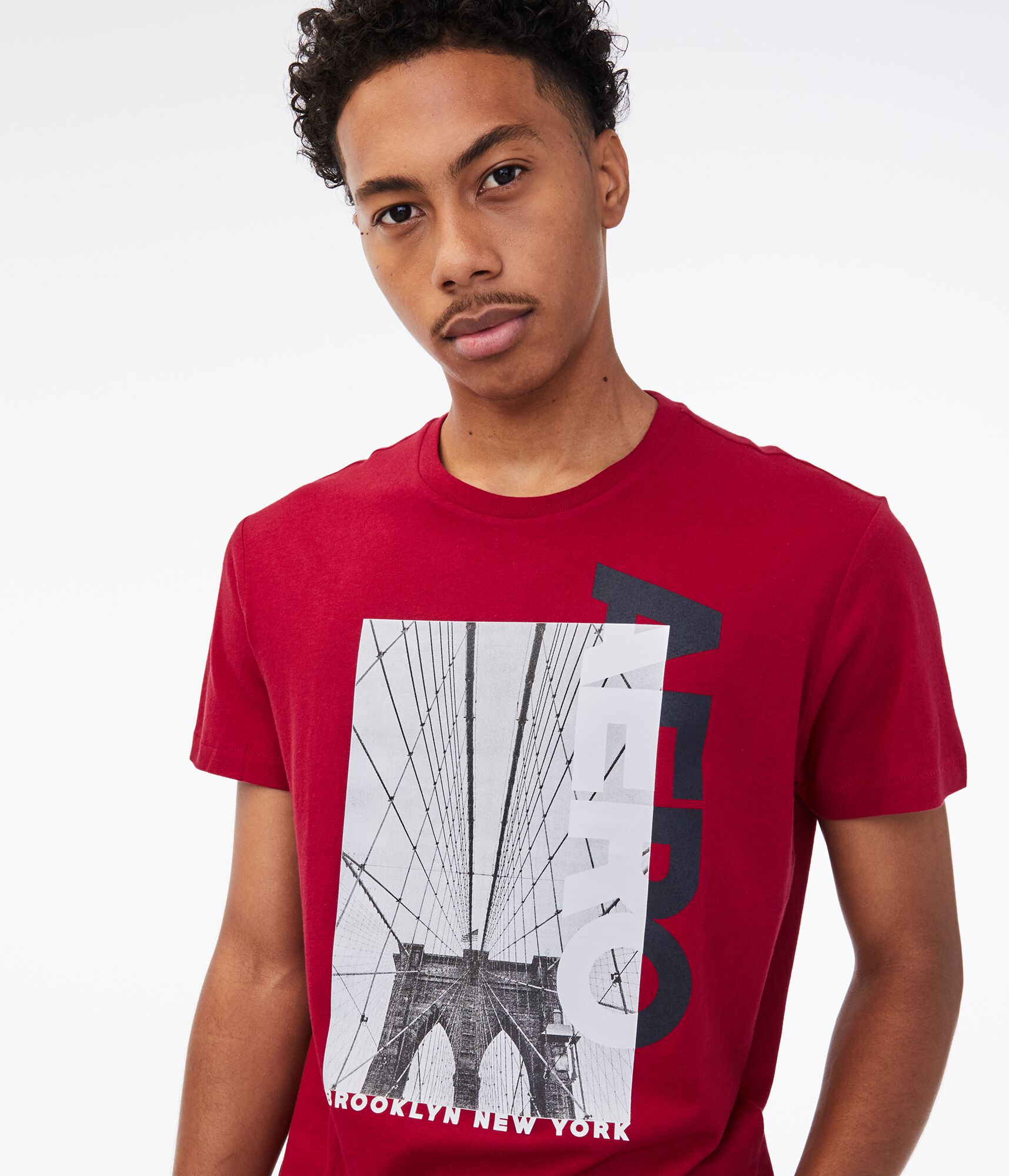 Vertical Aero Brooklyn Bridge Graphic Tee