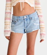 Vintage Low-Rise Denim Shorty Shorts
