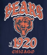 Chicago Bears Helmet Relaxed Graphic Tee