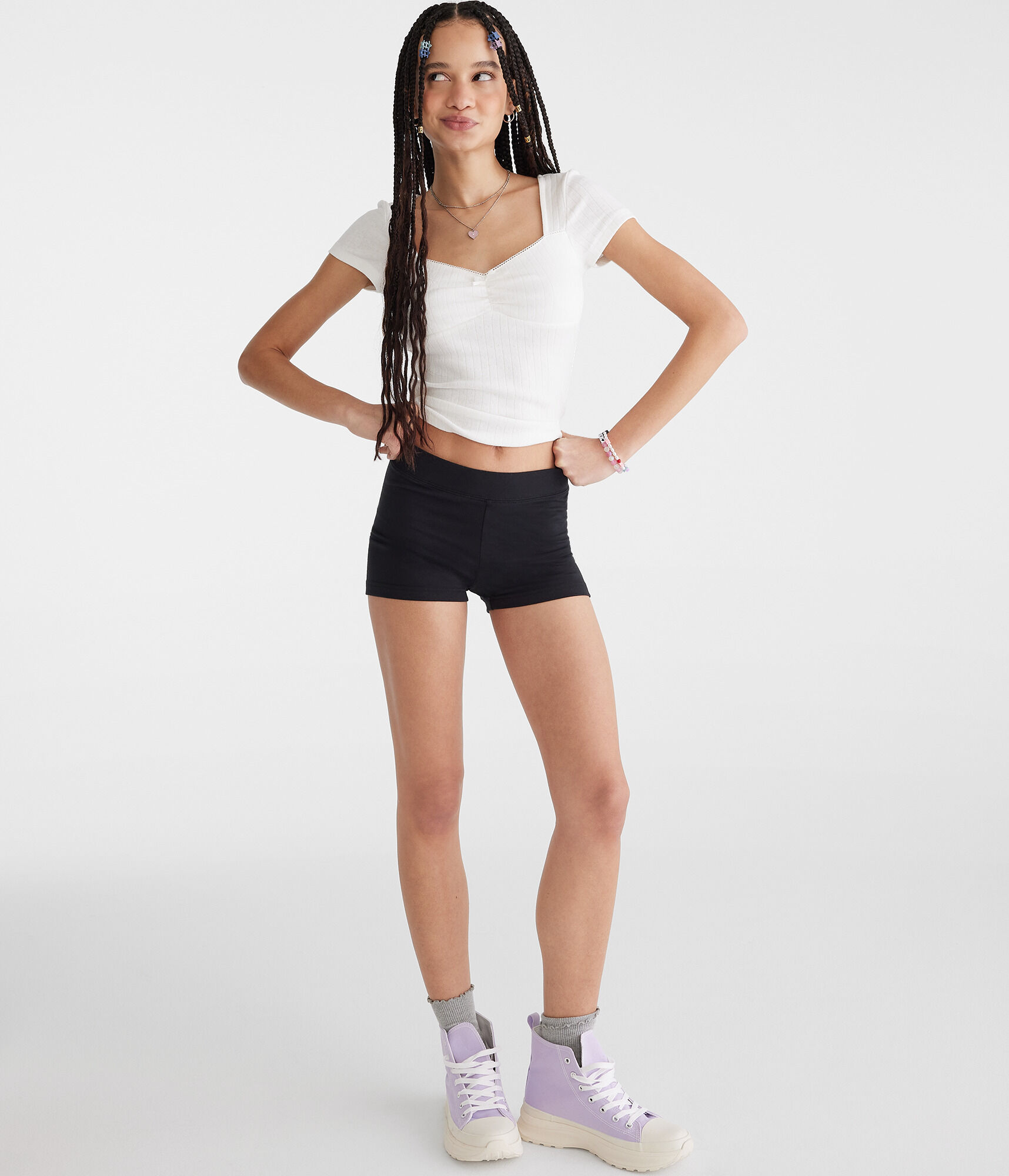 High-Waisted Booty Shorts