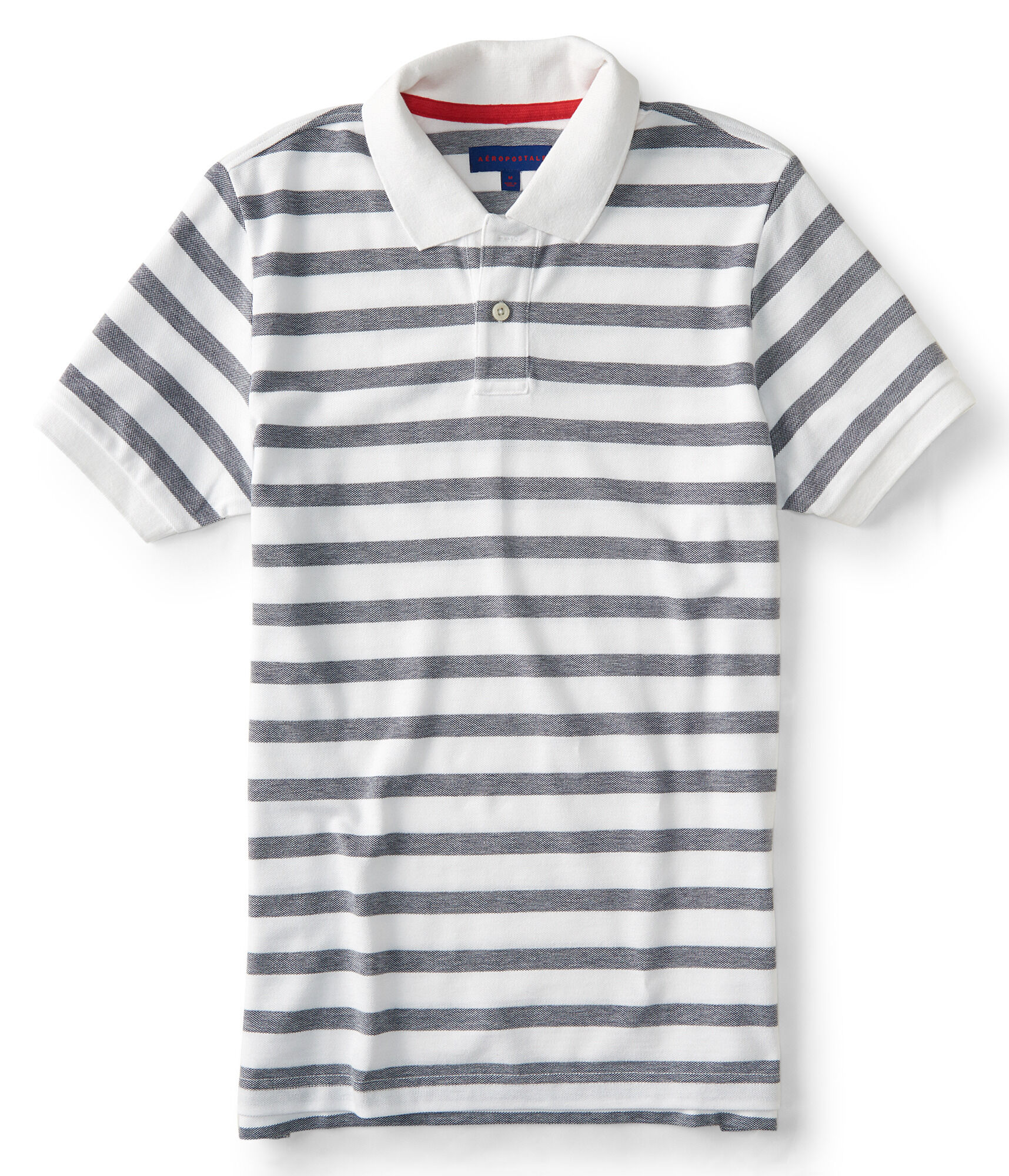 Striped Oxford Pique Polo
