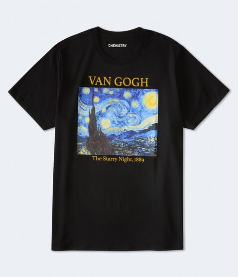 Van Gogh's Starry Night Oversized Graphic Tee Van Gogh's Starry Night Oversized Graphic Tee