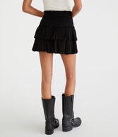 High-Waisted Ruffle Mini Skort
