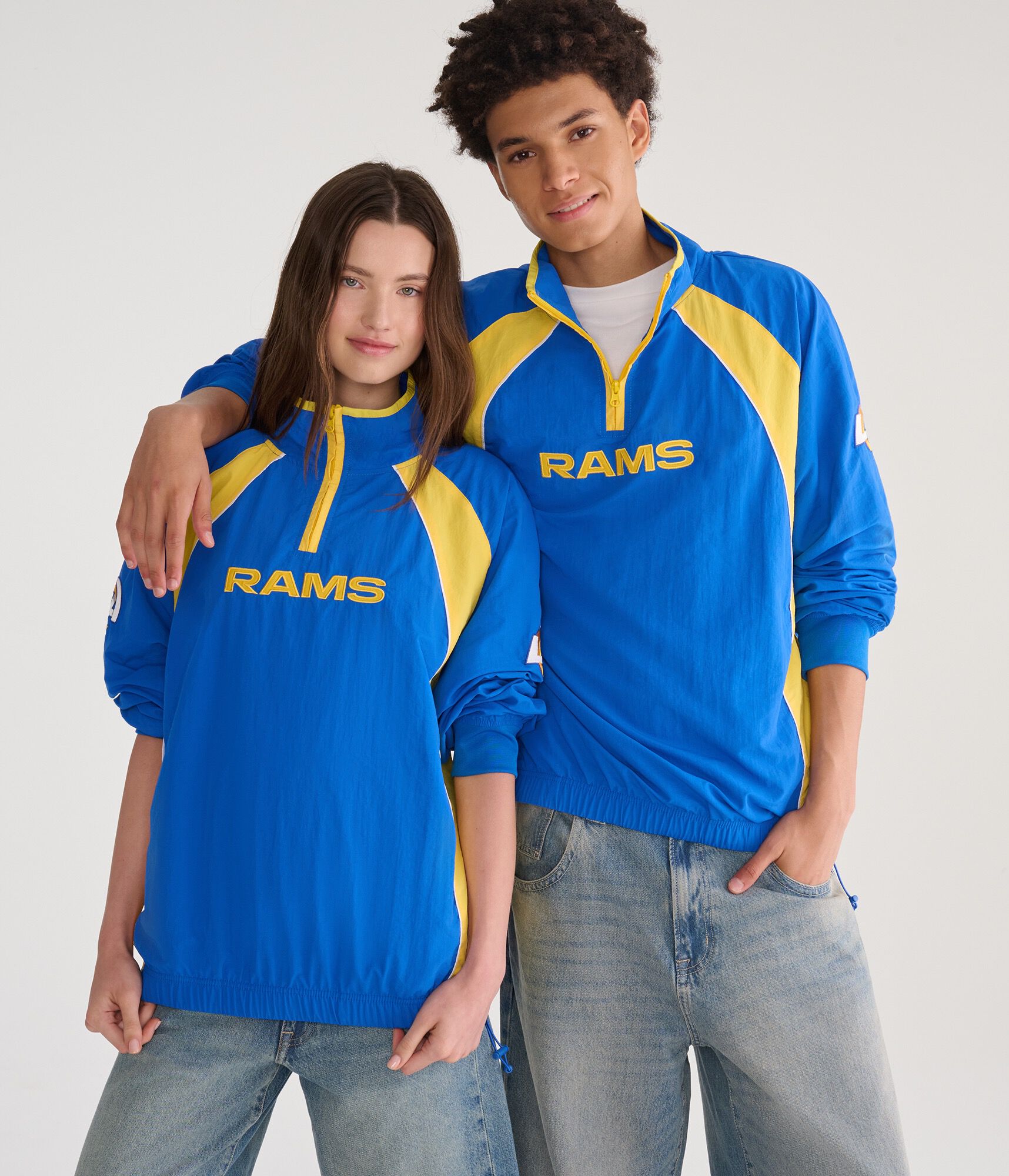 Los Angeles Rams Quarter-Zip Track Jacket