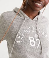 Long Sleeve Aeropostale 87 Hooded Graphic Tee