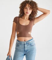 Seriously Soft Side Cutout Baby Tee