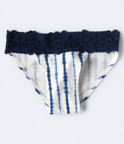 Tie-Dye Lace-Trim Bikini Tie-Dye Lace-Trim Bikini