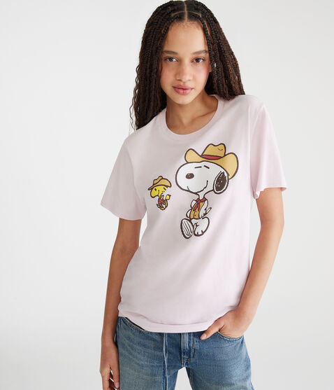 Peanuts® | Aéropostale Western Snoopy Boyfriend Graphic Tee Peanuts® | Aéropostale Western Snoopy Boyfriend Graphic Tee