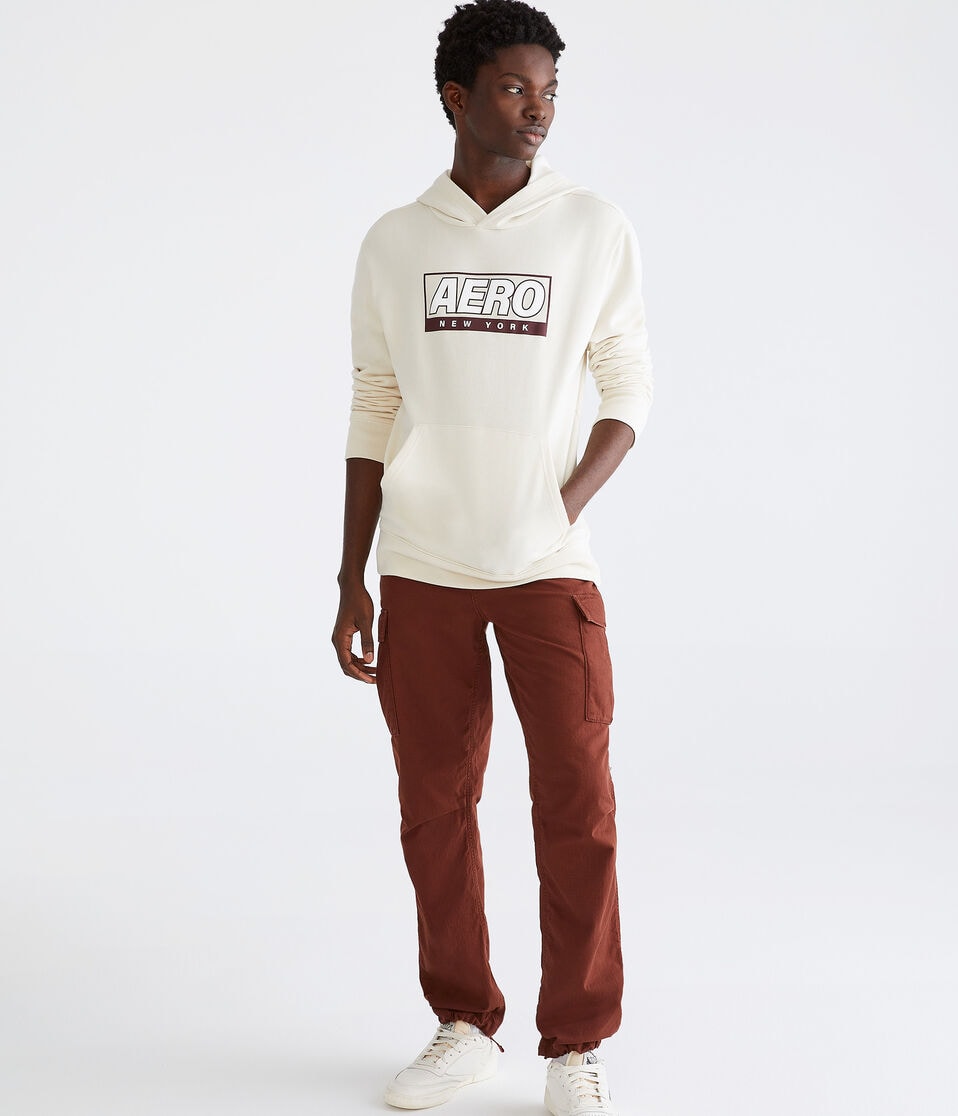 Aero New York Box Logo Pullover Hoodie