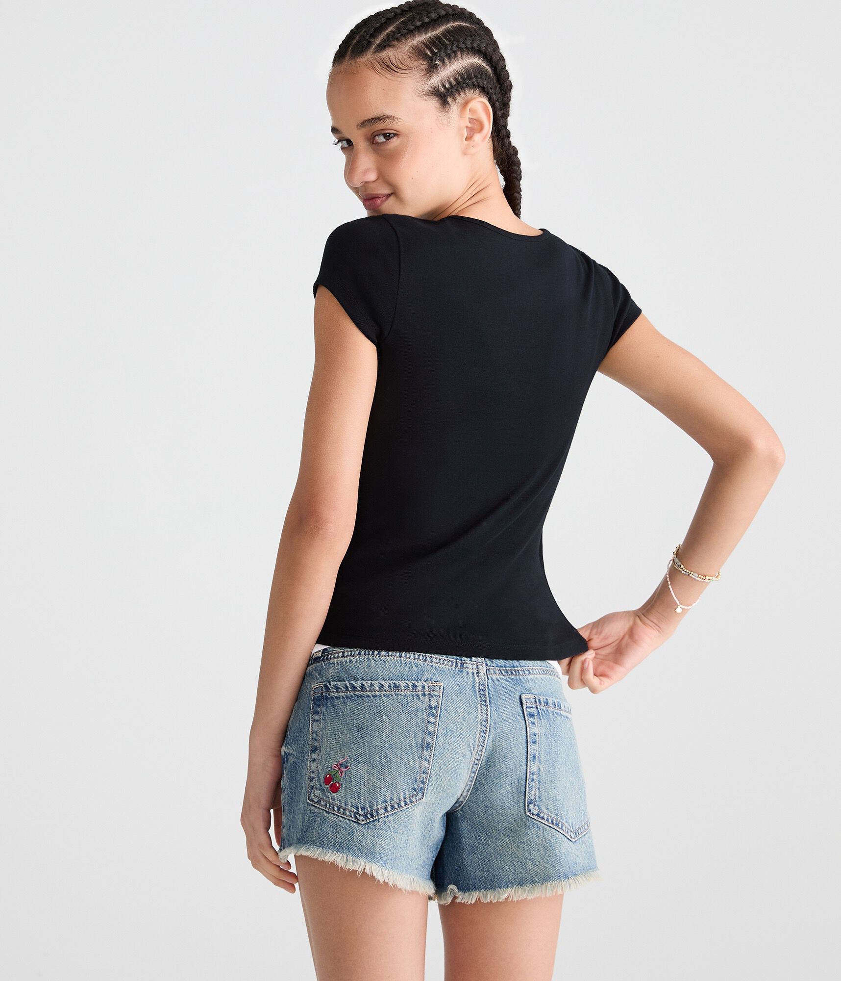 Seriously Soft Wrap-Front V-Neck Tee