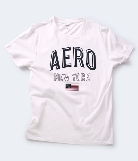 Aero New York Flag Graphic Tee Aero New York Flag Graphic Tee