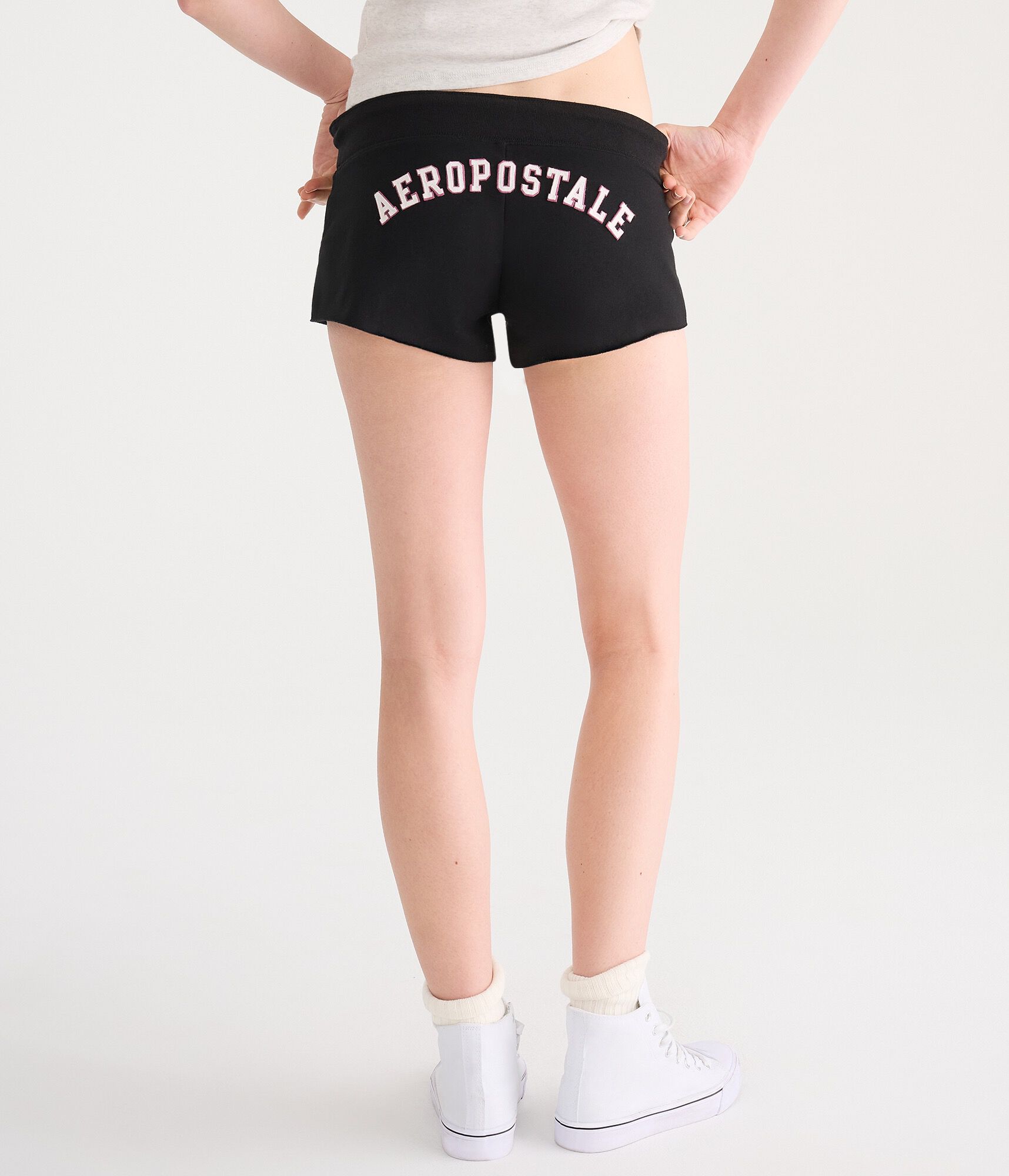 Aeropostale NY Heritage Low-Rise Fleece Shorts