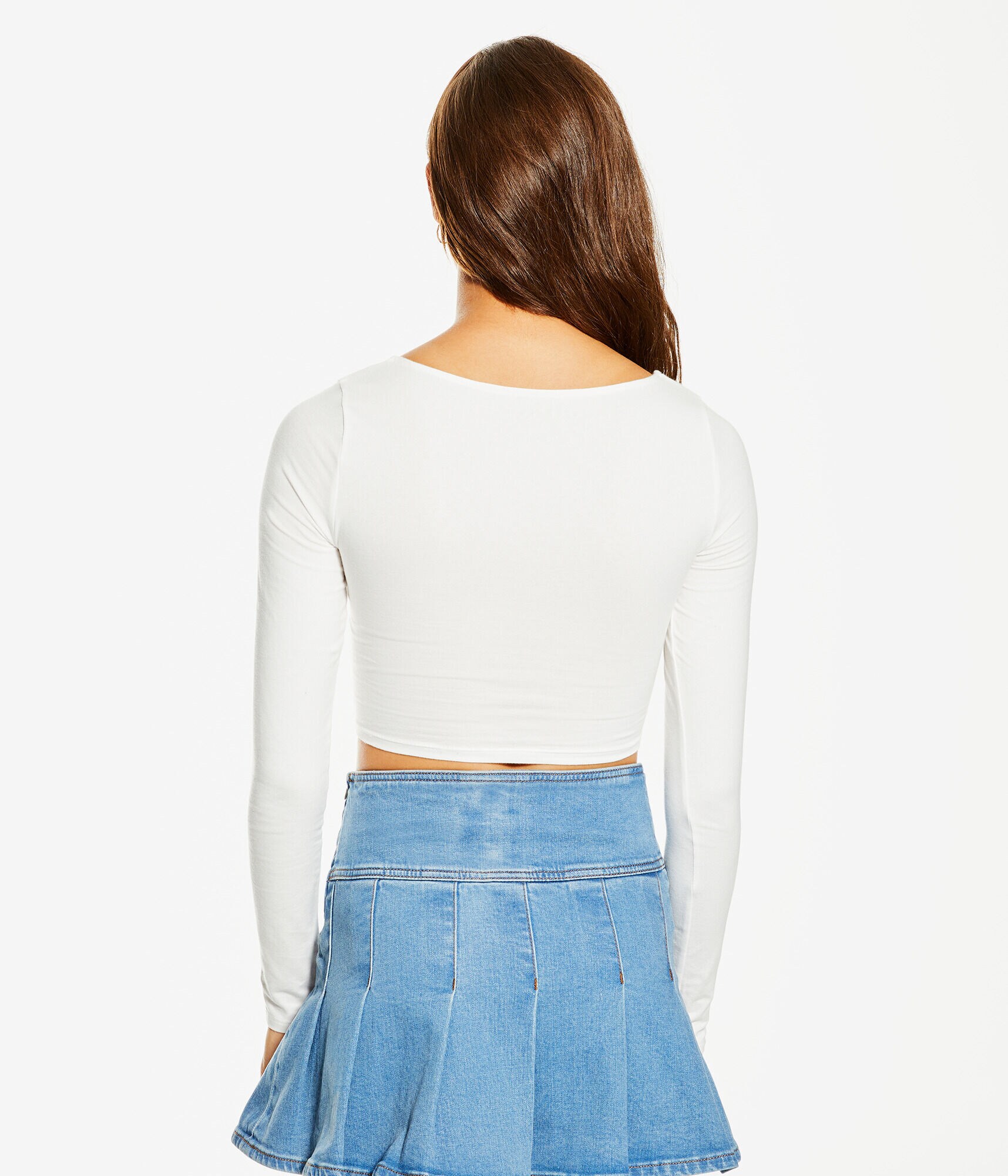 Long Sleeve Convertible Cropped Tiny Top
