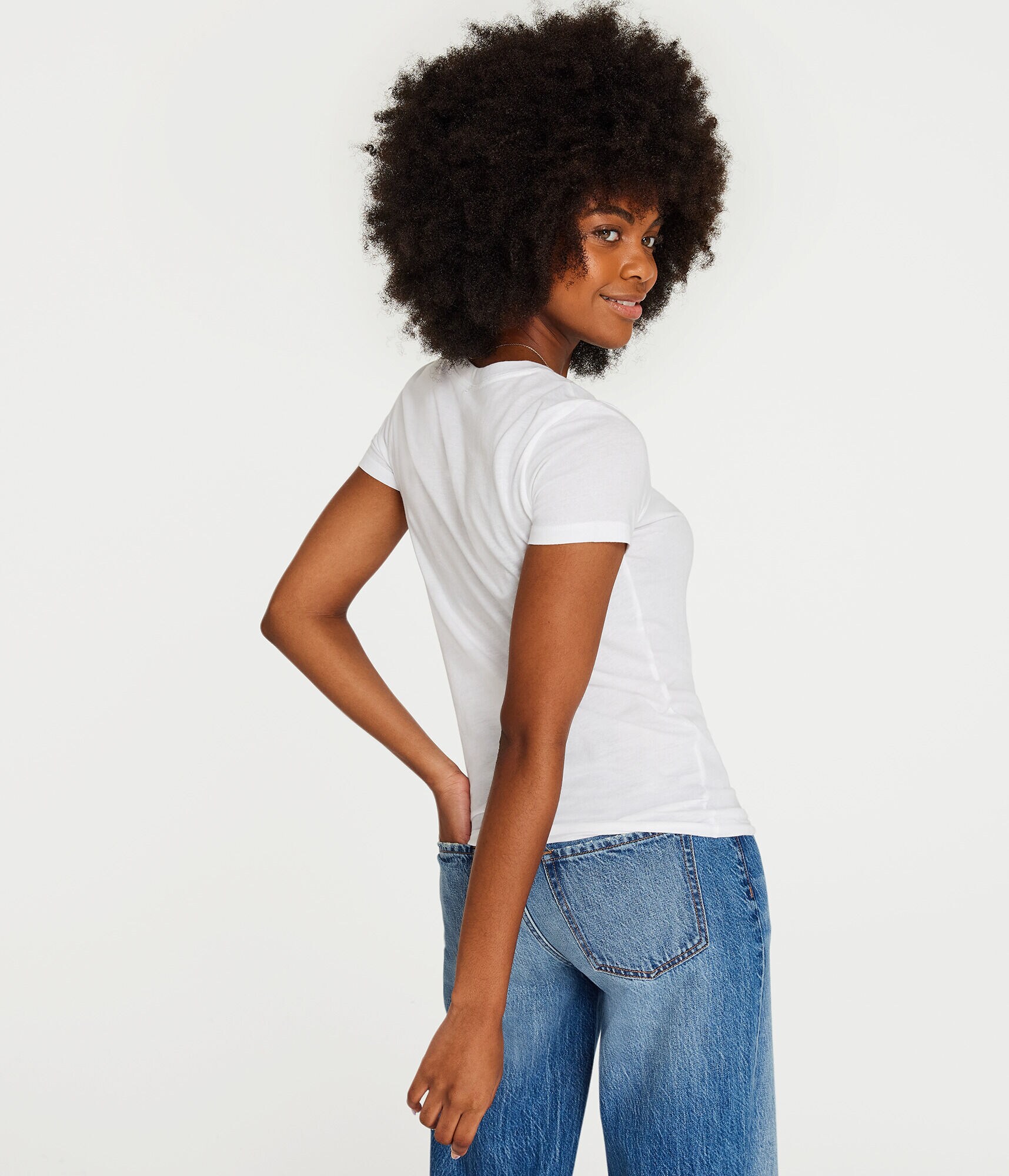 Aeropostale Floral Letter Foil Graphic Tee