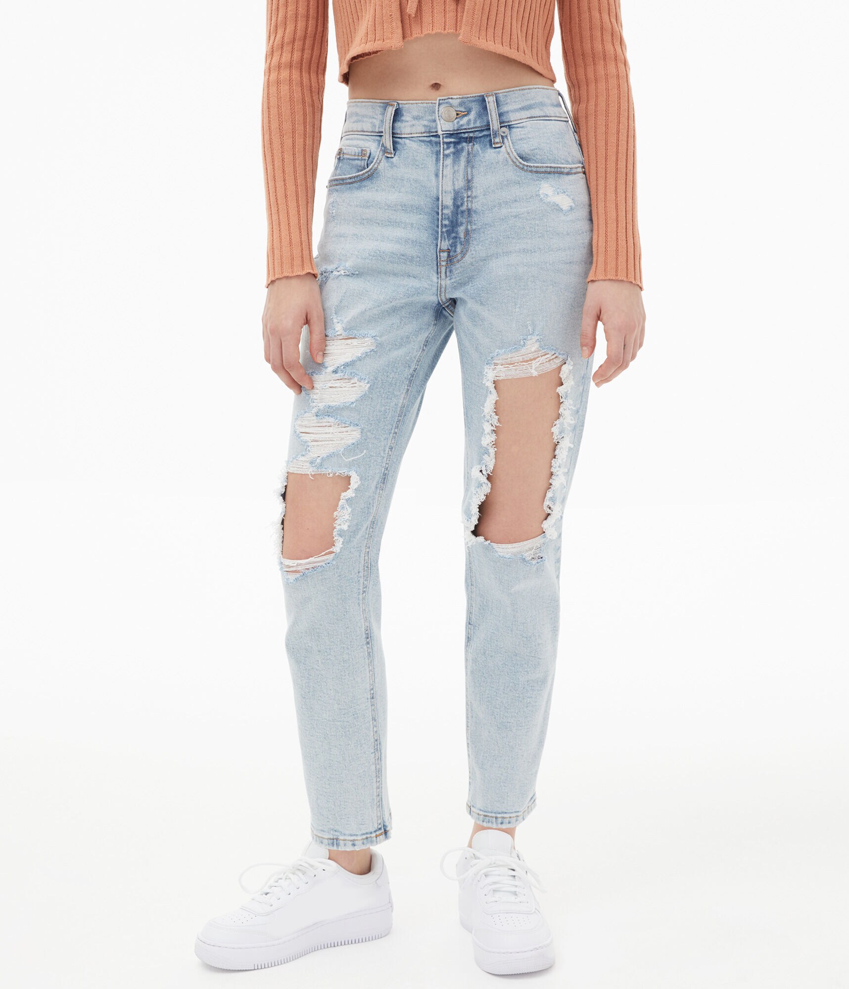 High-Rise Stretch Mom Jean