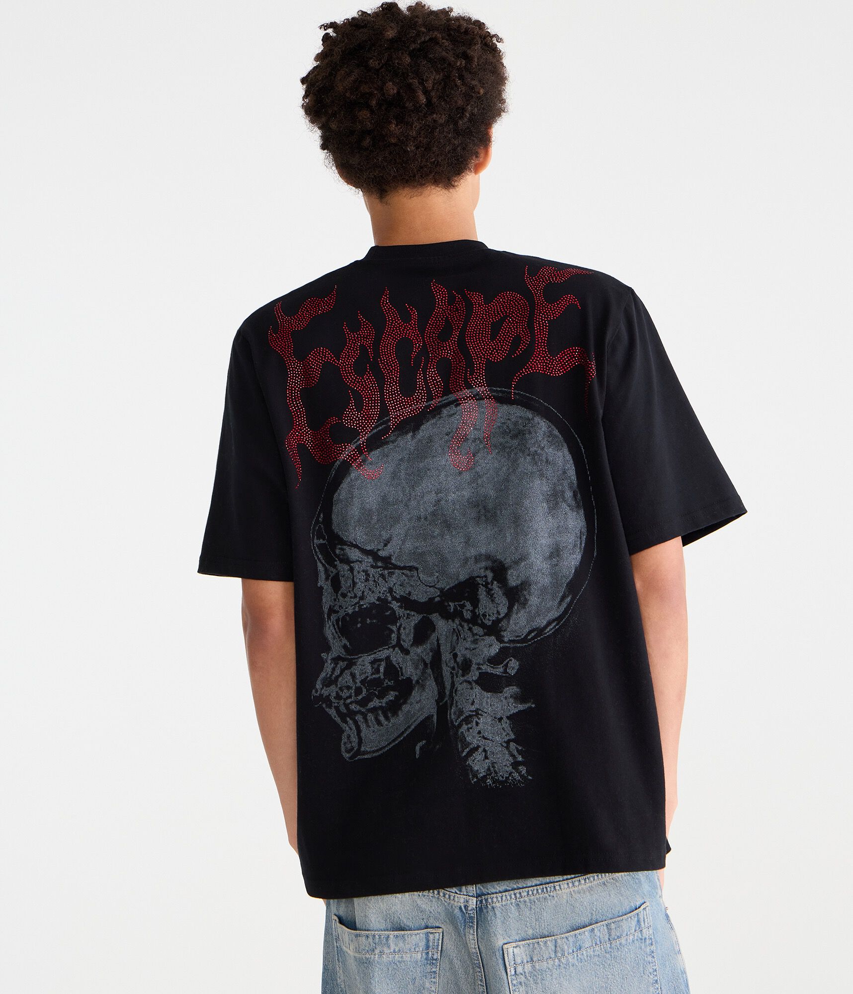 Rhinestone Escape Skull Graphic Tee