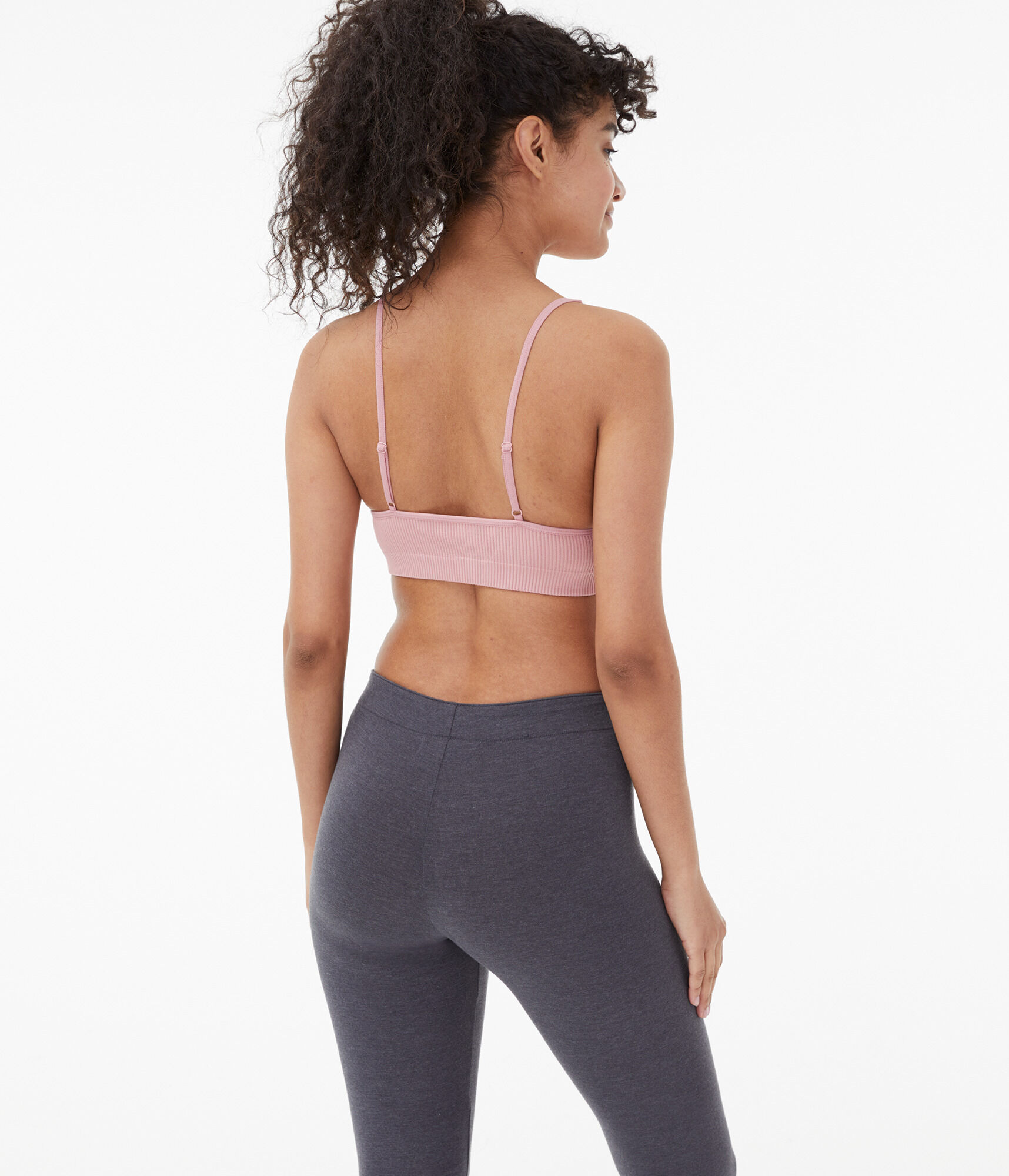 Seamless Lace-Trimmed Bralette