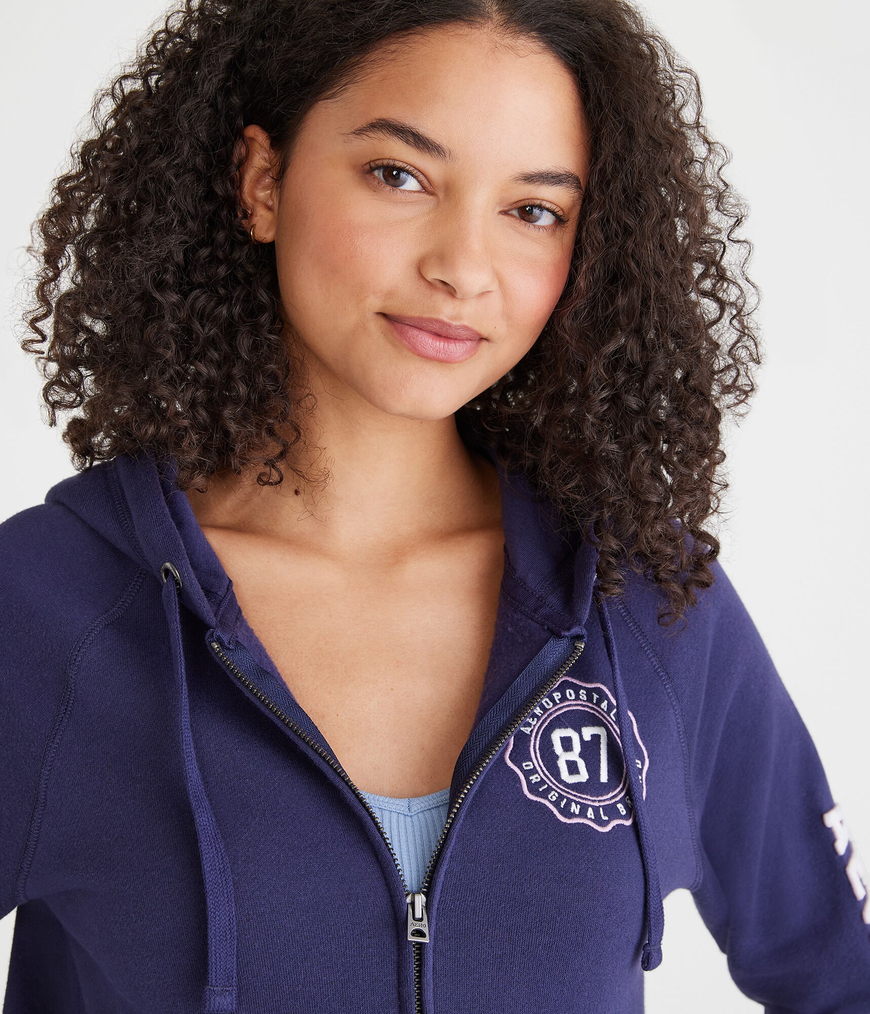 Aeropostale 87 Crest Full-Zip Hoodie