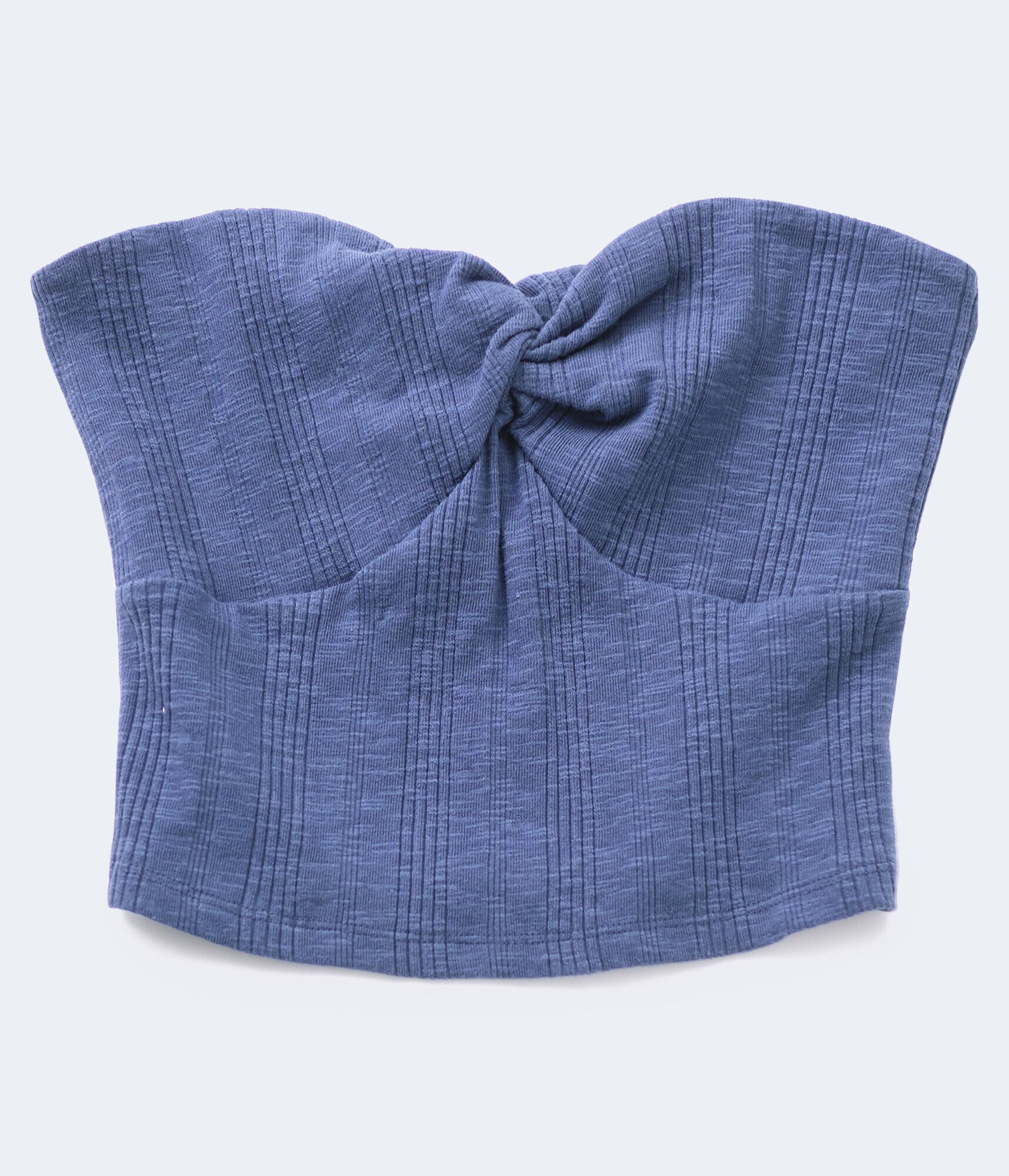 Twist RibKnit Cropped Tube Top