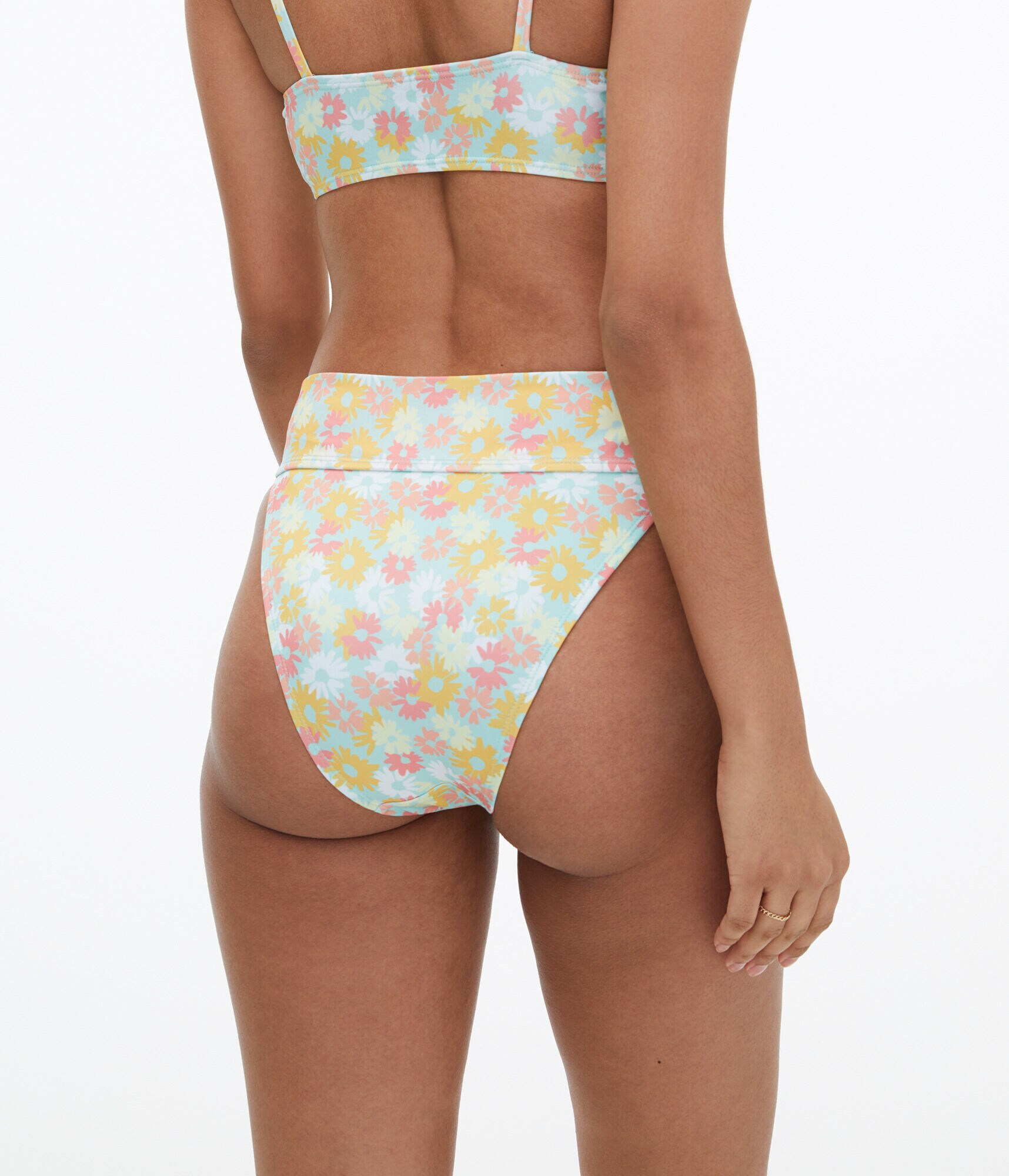 Retro Floral Ultra High-Waisted Cheeky Bottom