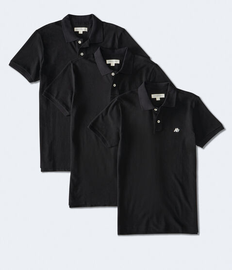 Eco A87 Logo Piqué Polo 3-Pack Eco A87 Logo Piqué Polo 3-Pack