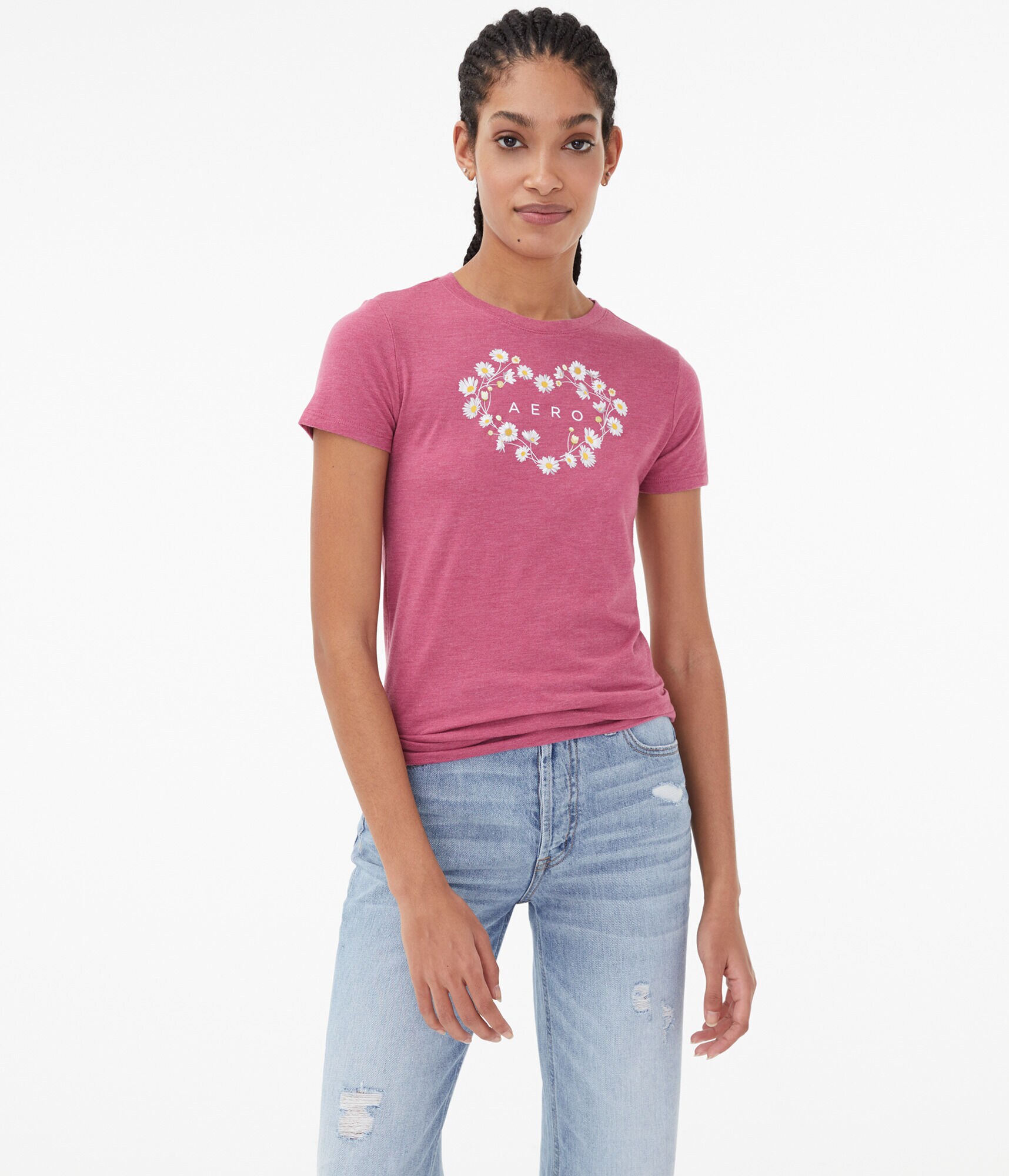 Aero Daisy Heart Graphic Tee