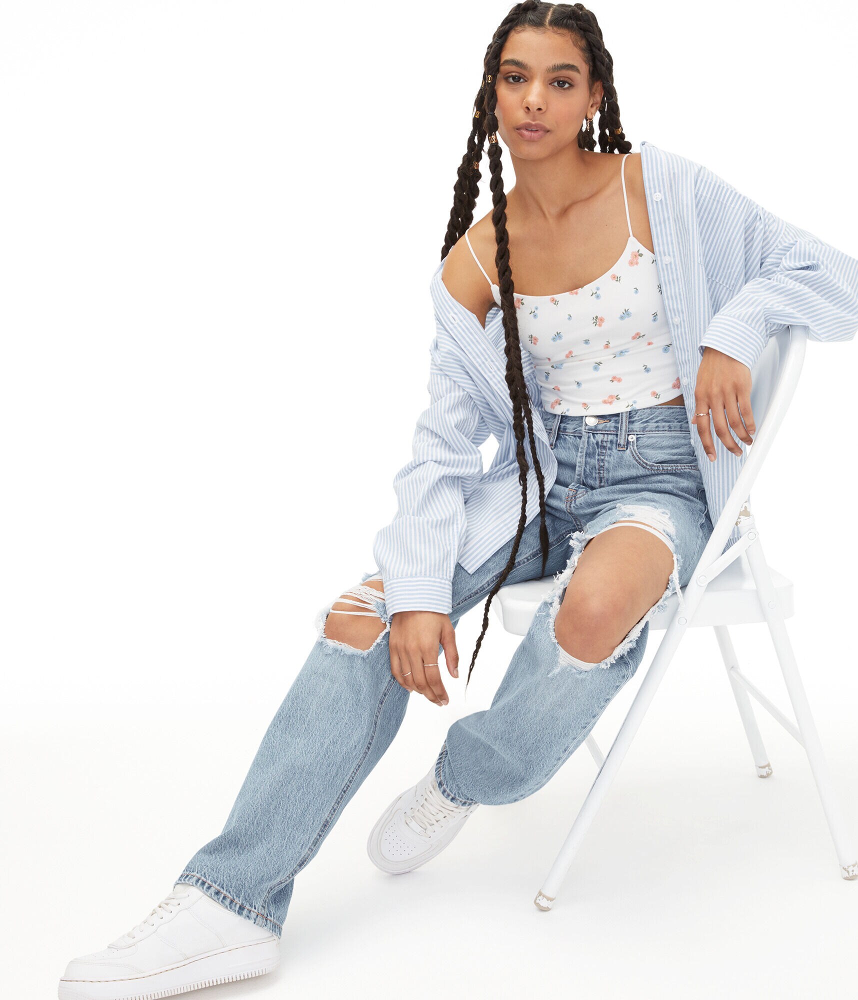 Seriously Soft Floral Cropped Bungee Cami