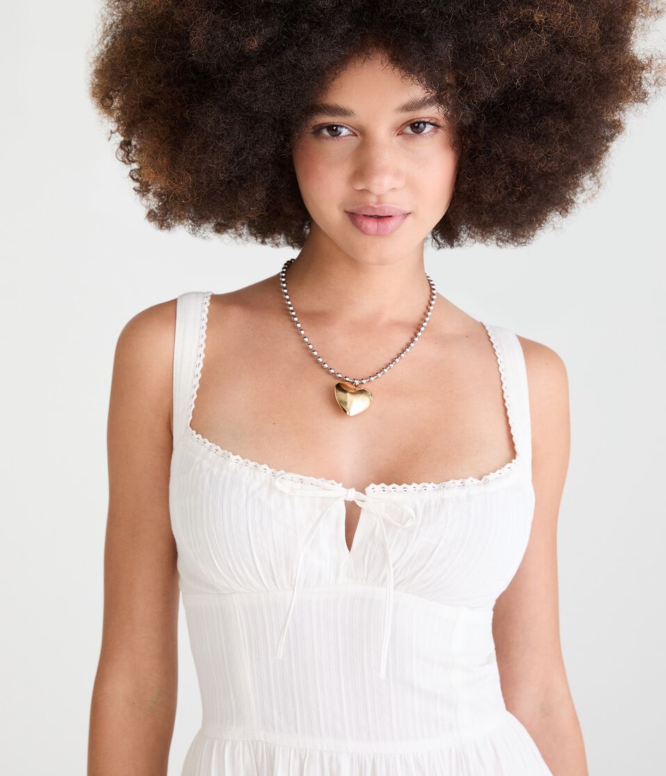 Solid Square-Neck Corset A-Line Mini Dress Solid Square-Neck Corset A-Line Mini Dress