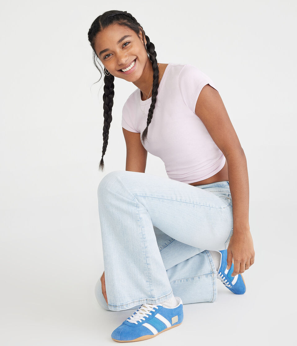 Low-Rise Flare Jean