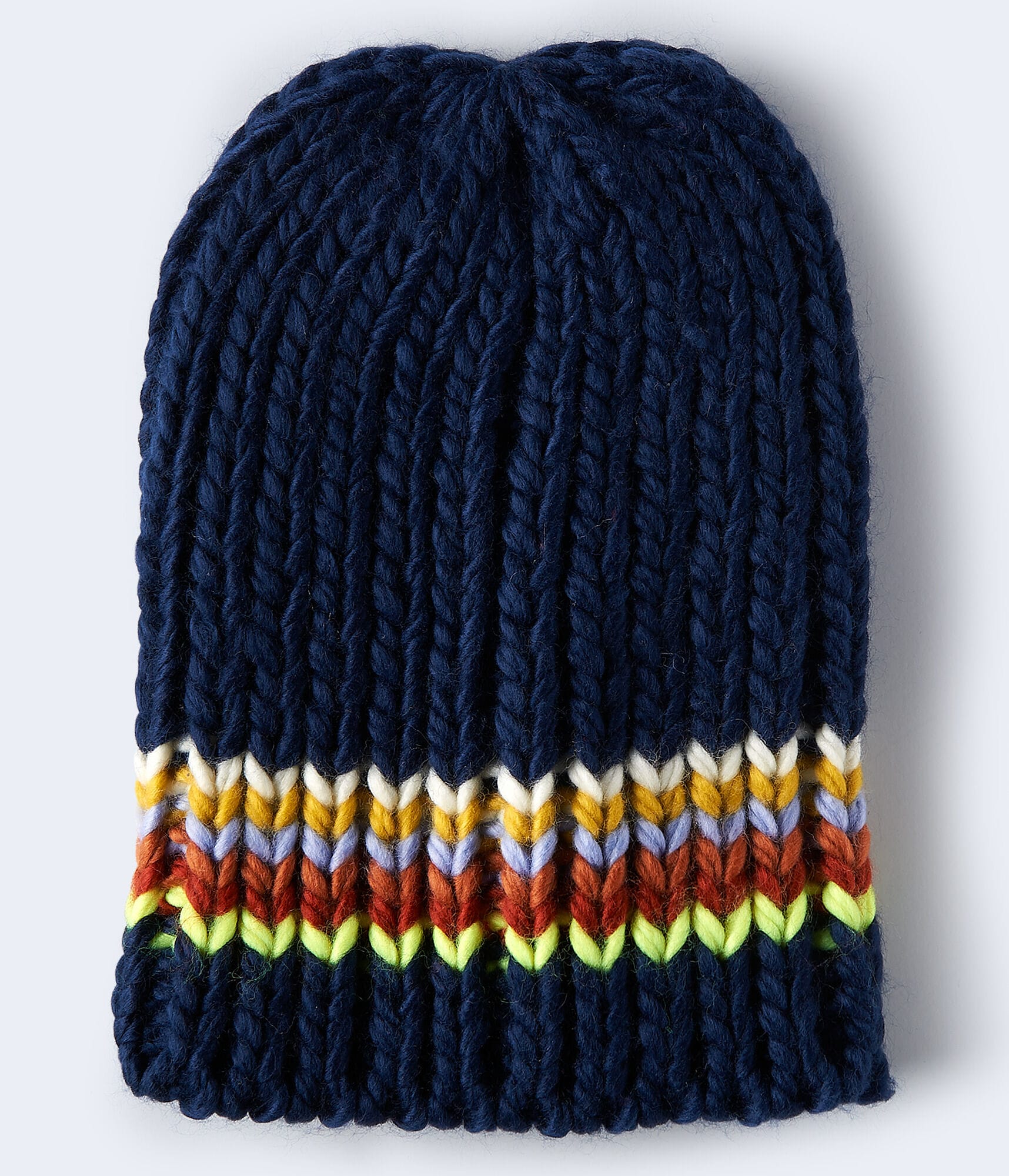 Striped Chunky Beanie