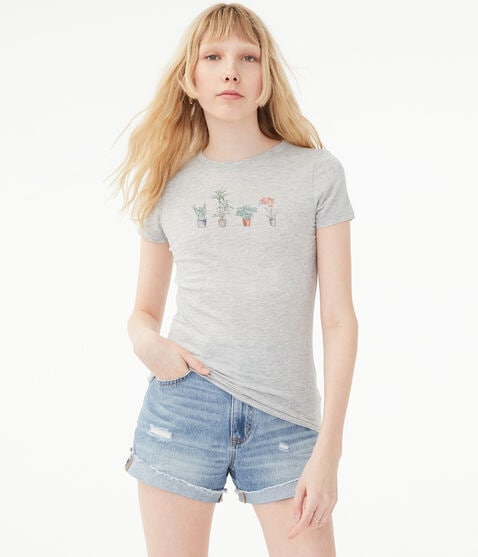 Pots Of Plants Graphic Tee Pots Of Plants Graphic Tee