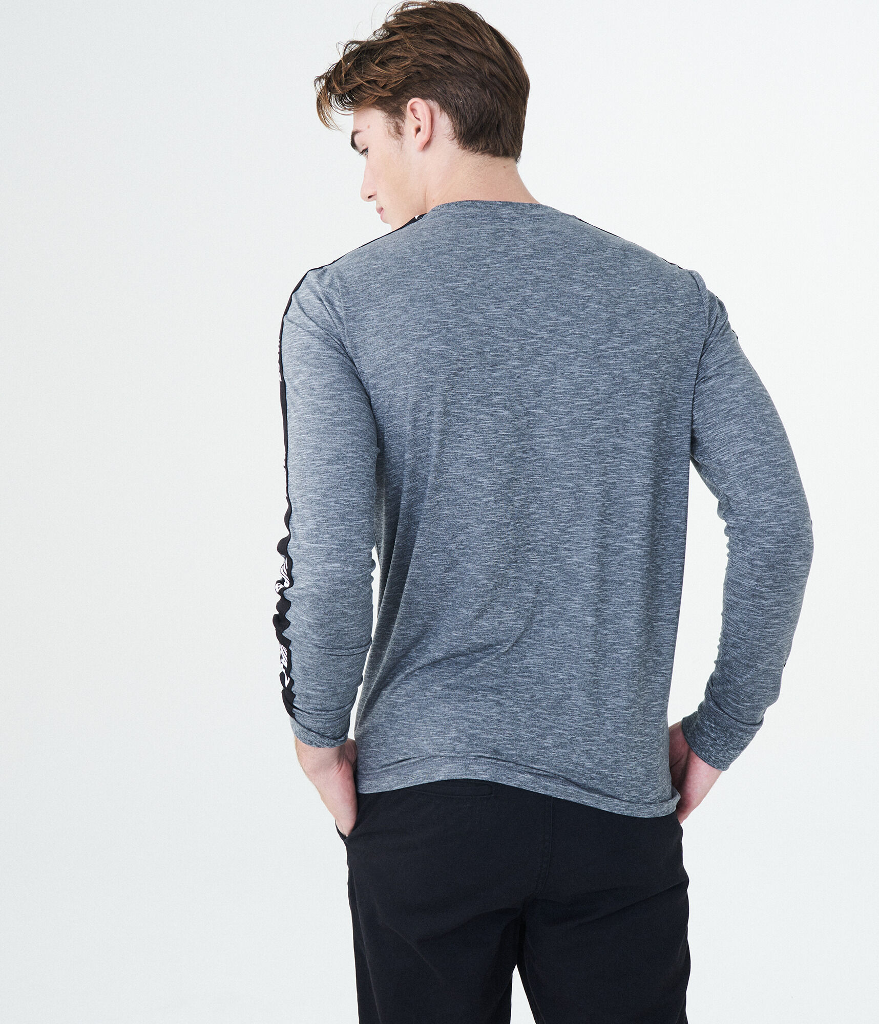 Long Sleeve A87 Stripe Stretch Tee