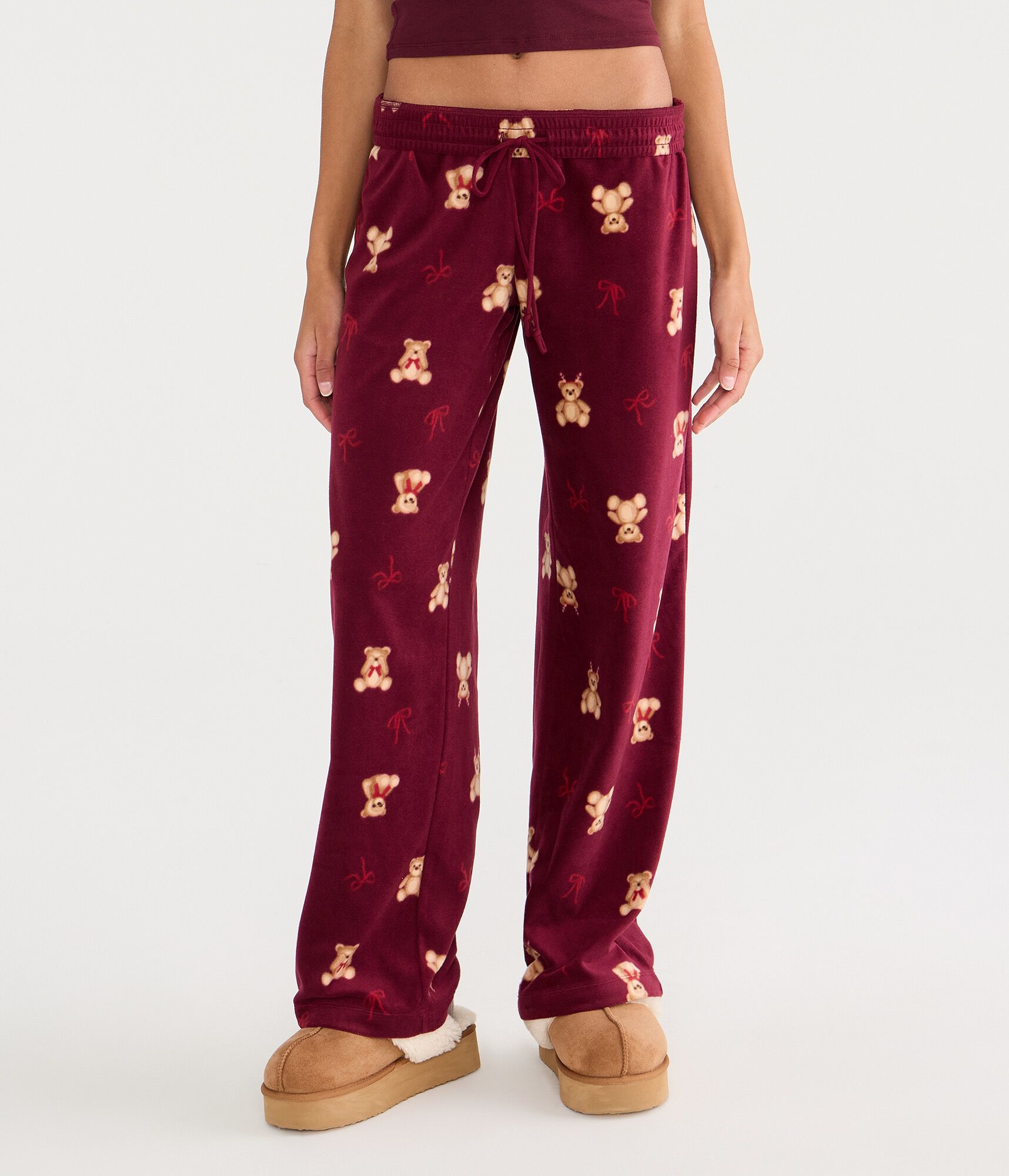 Teddy Bear Polyfleece Sleep Pants