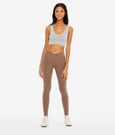 Ribbed High-Rise Crossover Leggings