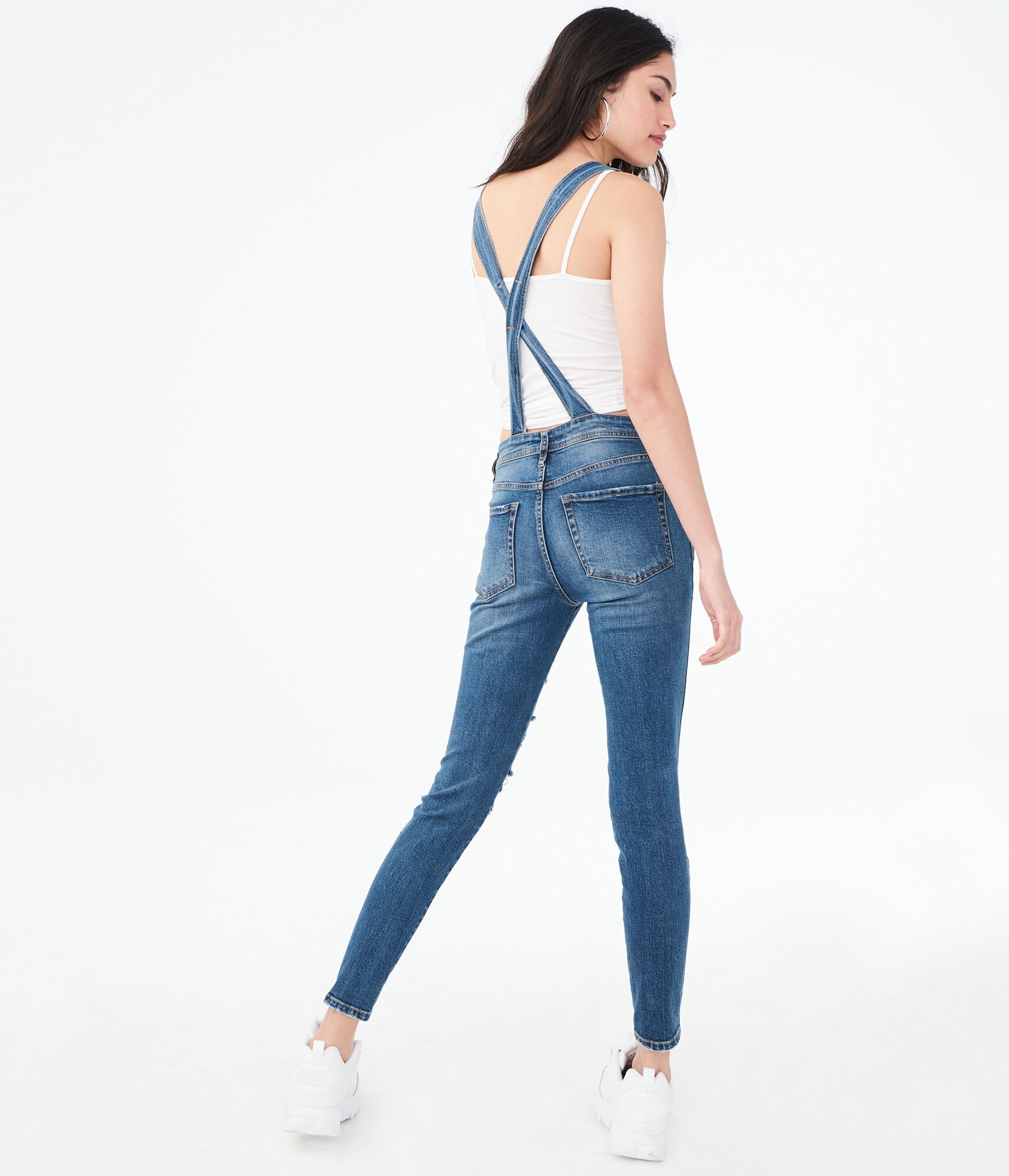 girls skinny overalls