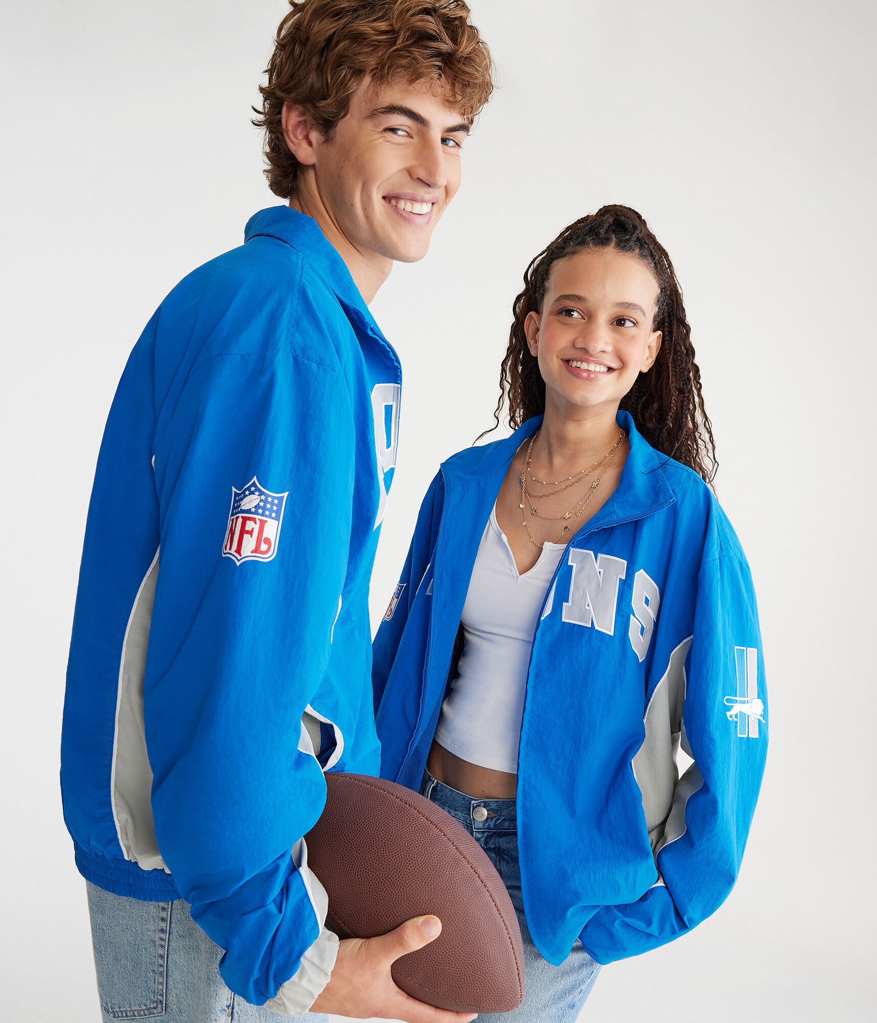 Detroit Lions Full-Zip Track Jacket