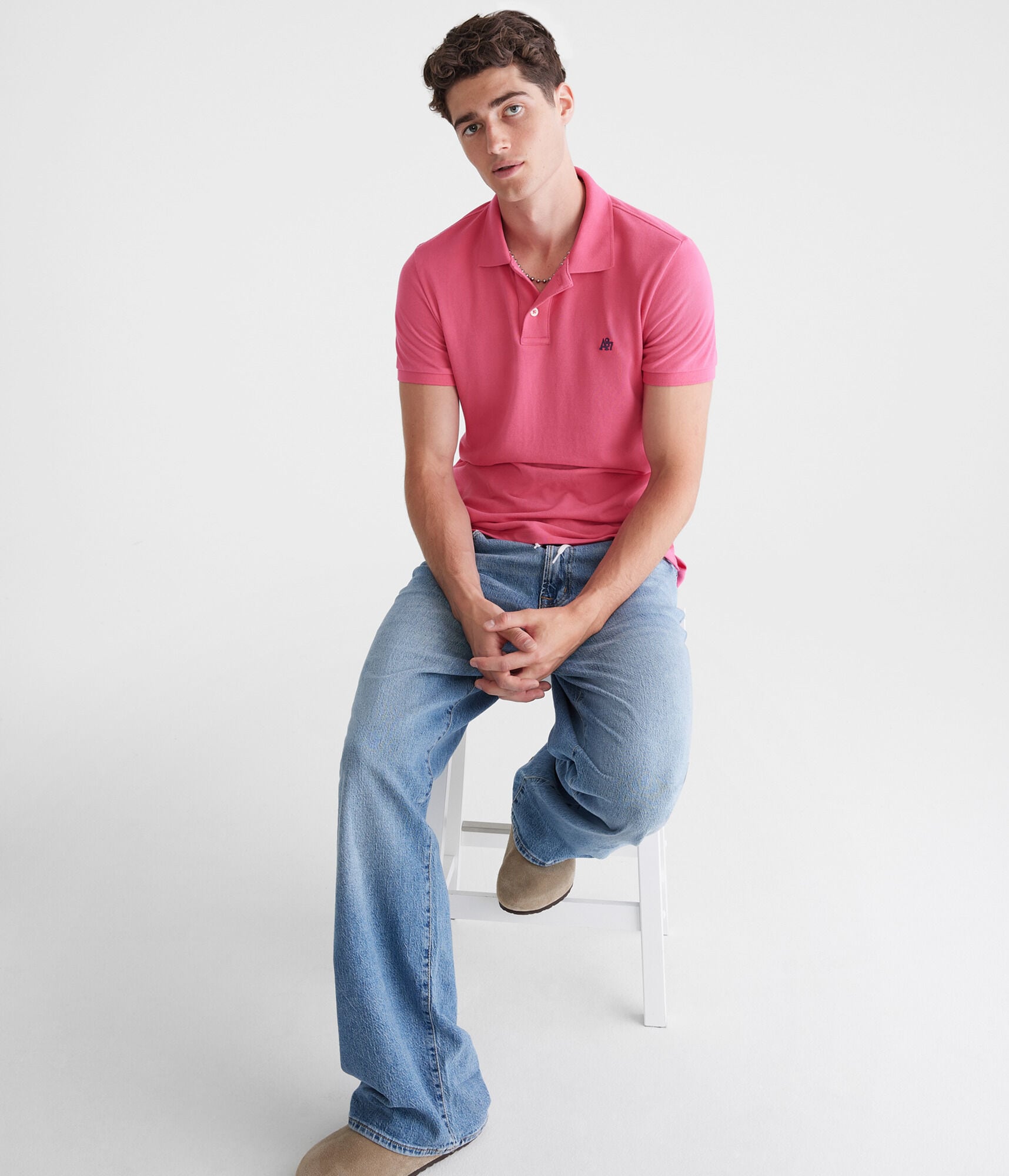 Eco A87 Logo Piqu&eacute; Polo