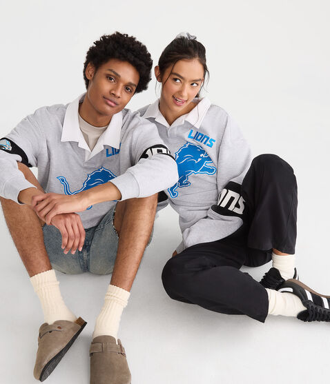 Detroit Lions Rugby Sweatshirt