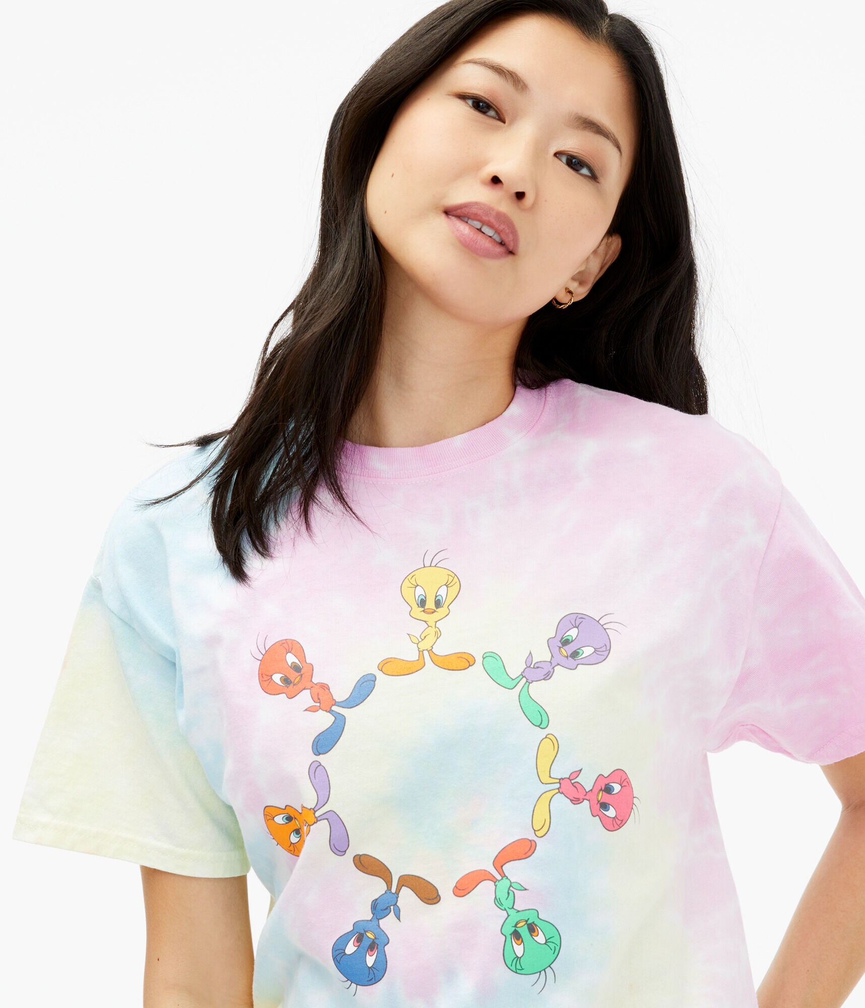 Looney Tunes Tweety Bird Tie-Dye Graphic Tee