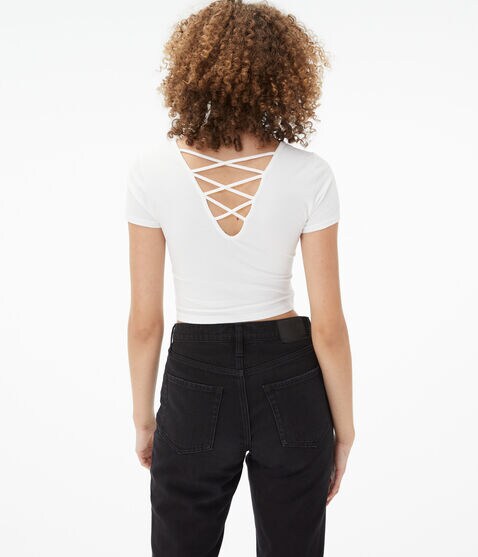 Seriously Soft Strappy Cropped Baby Tee
