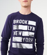Long Sleeve Brooklyn New York Graphic Tee